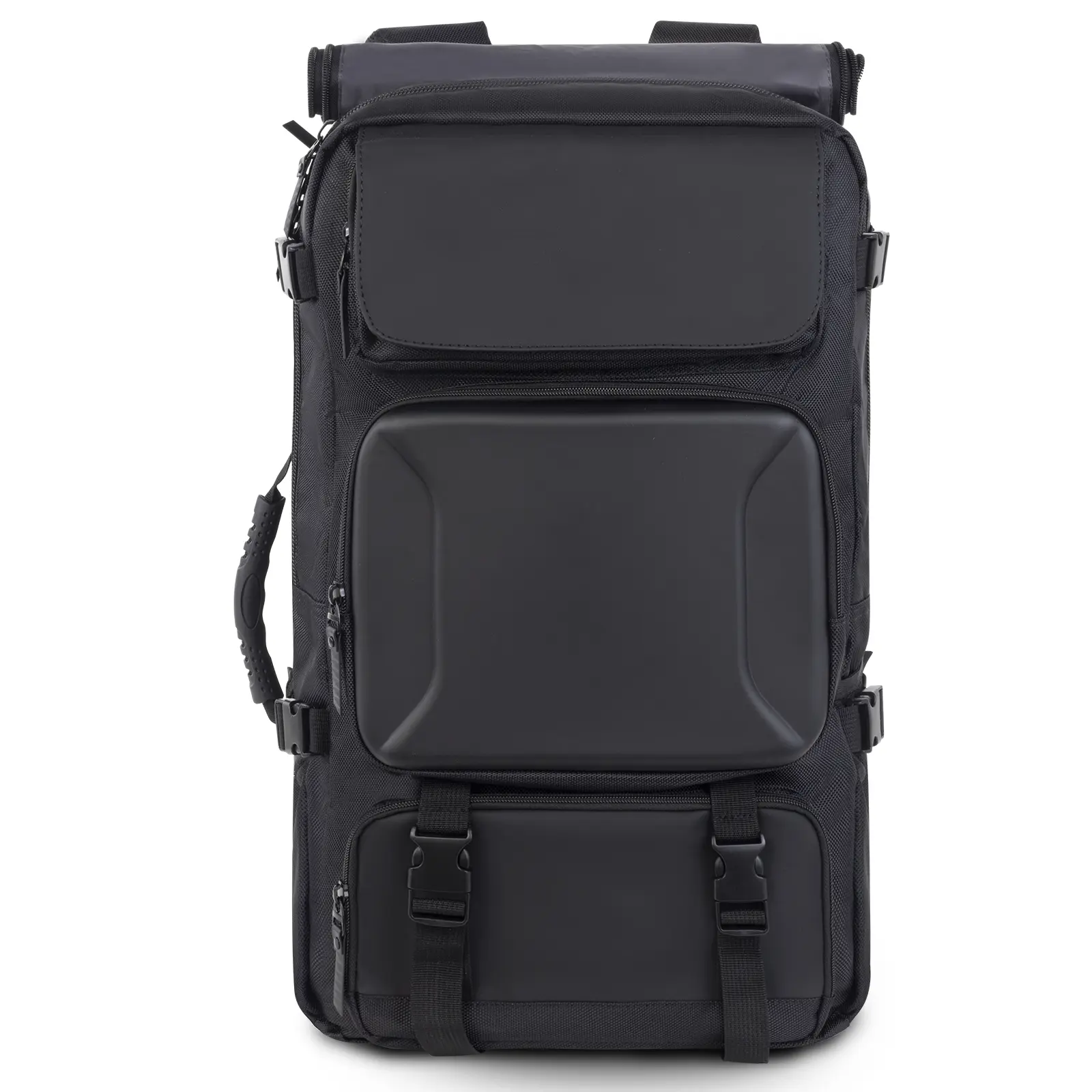Large Travel Backpack for Men fit 17.3 inch Laptop,1680D Oxford Hiking Carry On Bag Convertible Water Resistant Flight Approved Duffle Bag Camping Weekender Bag Outdoor Rucksack Black