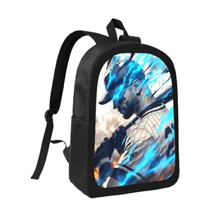 Anime Baseball-Themed Backpack - Dynamic Player Action Print with Lightning Effects, Lightweight Large Capacity School Bag, Adjustable Padded Shoulder Straps & Zipper Closure, Unisex for &, Durable Casual Backpack for School, Sports & Everyday Use, for Te