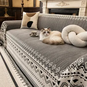 Classic Luxurious Fashion Sofa Cover, Soft Comfortable Couch Cover, Non-Slip Scratch-Resistant Pet Friendly, All Seasons Use