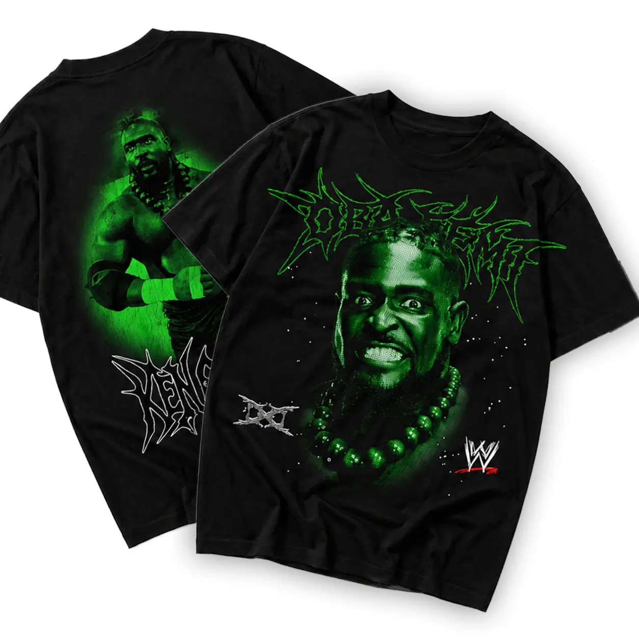 Men's Oba Femi Oversize Round Neck Short-Sleeve Casual Streetwear Graphic T-Shirt - Nigerian Powerhouse Wrestling Design, Dominant Ring Champion Style, Premium Menswear Tee