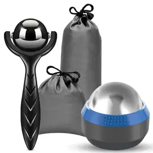iECO Cryosphere Cold Massage Roller Ball – Ice Cold and Hot for Deep Tissue and Sore Muscle Relief of Stiffness and Stress, Body, Neck, Back, Foot, Plantar Fasciitis, Gifts for Him