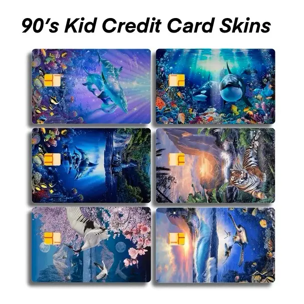 90s kid retro credit card skins for debit credit ebt