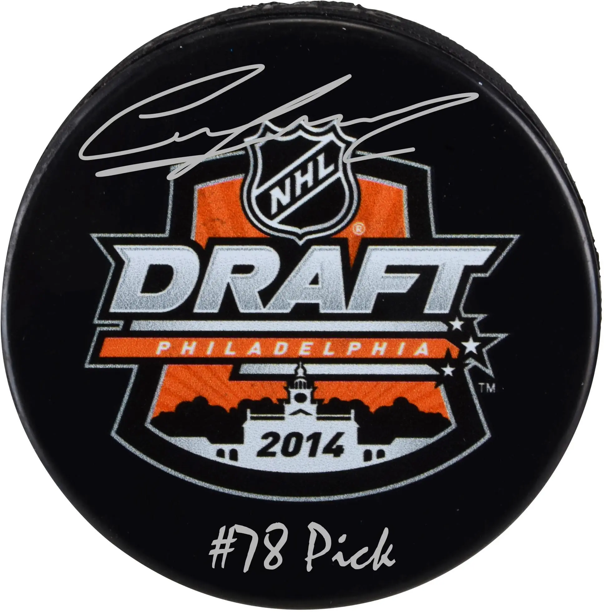 Ilya Sorokin New York Islanders Autographed 2014 NHL Draft Logo Hockey Puck with "#78 Pick" Inscription - Fanatics Authentic Certified