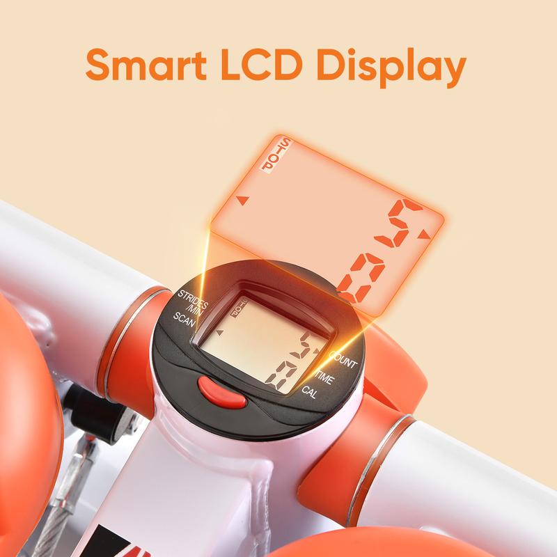 Steppers for Exercise at Home, Mini Stair Stepper with Resistance Bands,Adjustable Height Twist Stepper with 350lbs Loading Capacity, Exercise Equipment for Full Body Workout