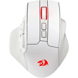 Redragon M811 PRO Wireless MMO Gaming Mouse, 15 Programmable Buttons RGB Gamer Mouse w/Ergonomic Natural Grip Build, 10 Side Macro Keys, Software Supports DIY Keybinds & Backlit