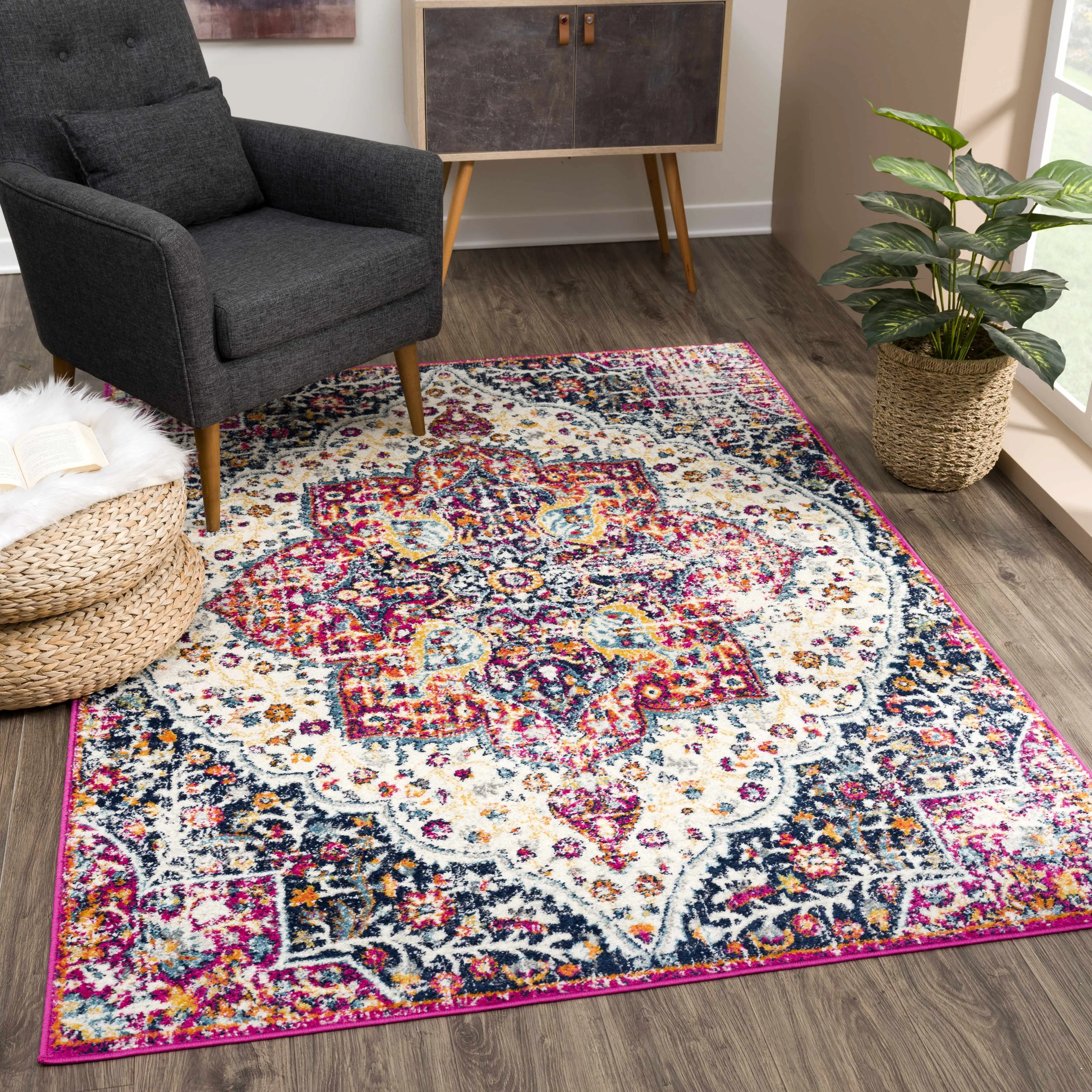 Marash KMRSH-4601 Area Rug, Home Decor Mat, Living Room Mat - Clearance