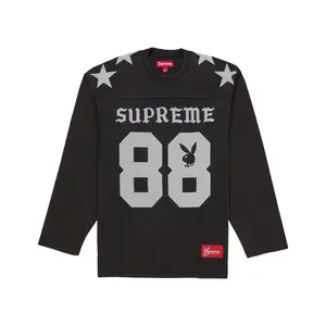 Supreme Playboy L/S Football Top Black