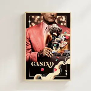 Casino (1995) Movie Poster: Art Print, Vintage Film Art,Room Decor,Wall Art,Poster Gift