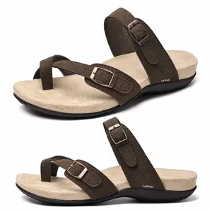 Women's Platform Sandals Comfortable Slides Lightweight Thick Soles With Adjustable Buckle