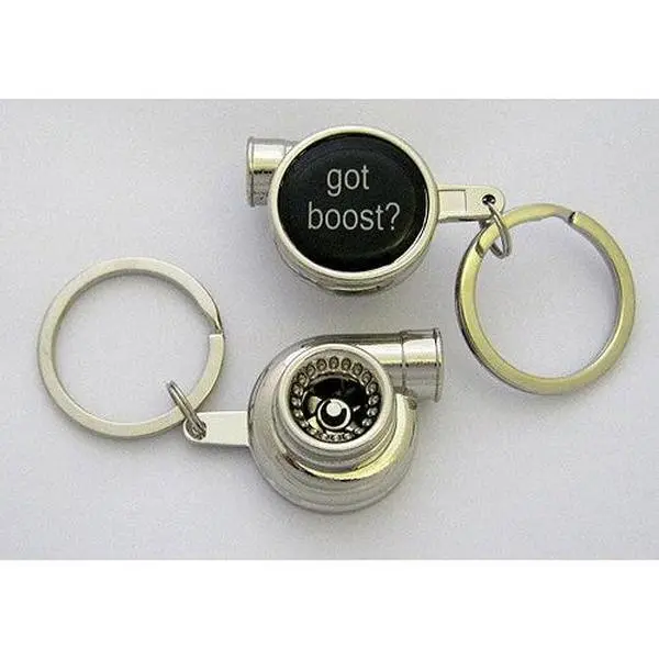 Spinning Turbo Keychain - Got Boost? Logo