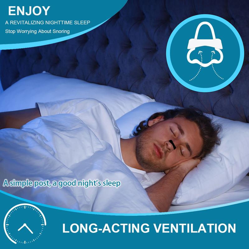 Anti-Snoring Magnetic Nose Patch Set, 1 Set Including 30 Pcs Nasal Patches, Nasal Dilator, 4 Pcs Mixed-Size Expanders and 1 Pc Applicator, Personal Care Product for Daily Use