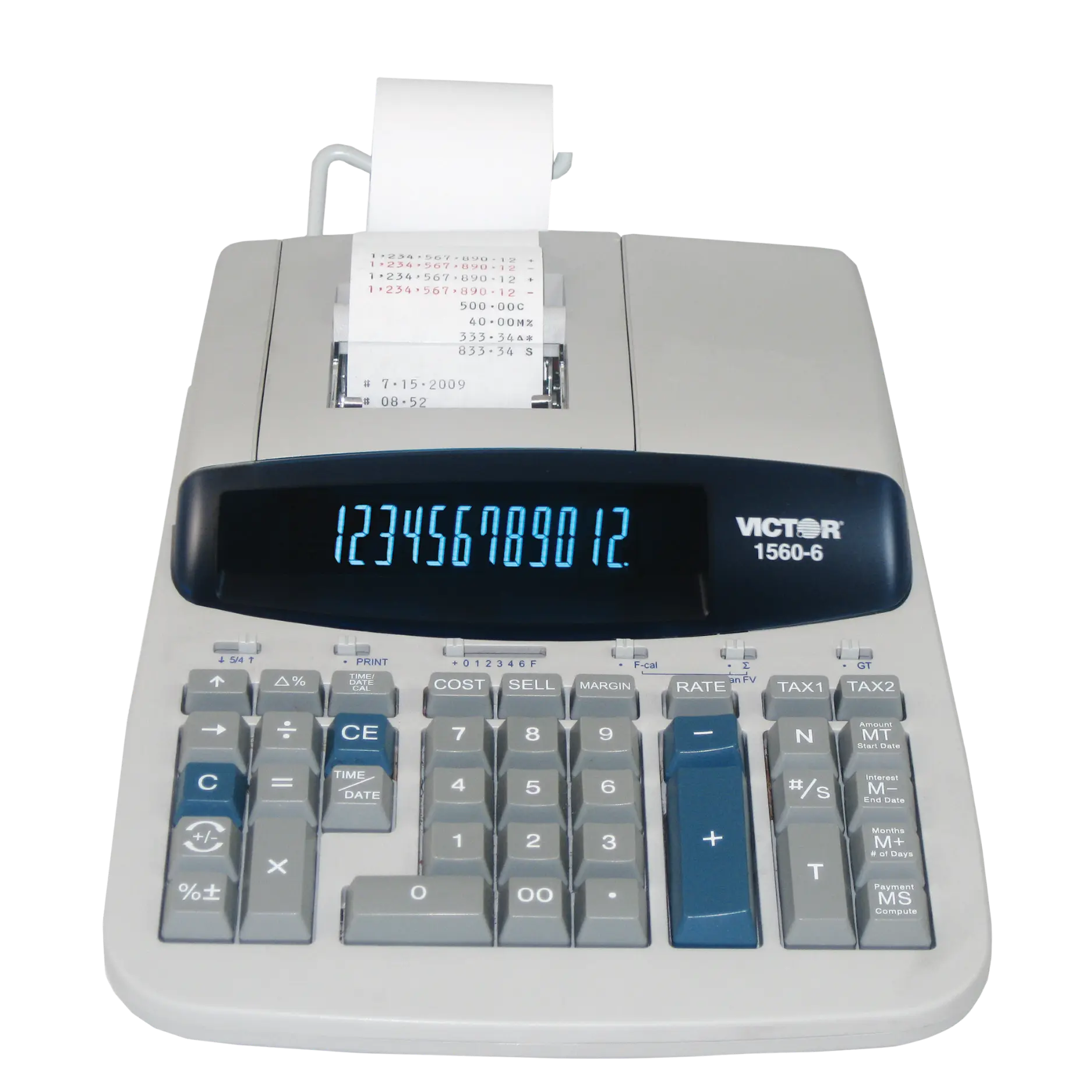 VICTOR® 12-Digit Professional Heavy-Duty Commercial Printing Calculator – Financial & Loan Functions