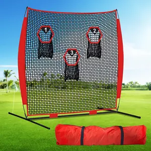 8X8FT Football Practice Catching Goal Punting Pitching Nets - Football Throwing Field Goal Kicking Net for Quarterbacks with Hooks Throwing Accuracy Passing Training Target Net