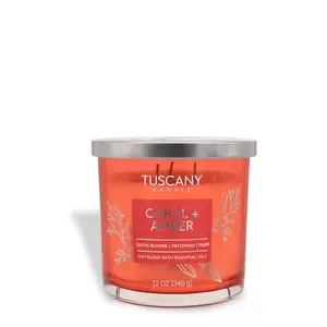 Coral + Amber: Palo Santo Scented Jar Candle (12 oz) — Painters' Palette Collection