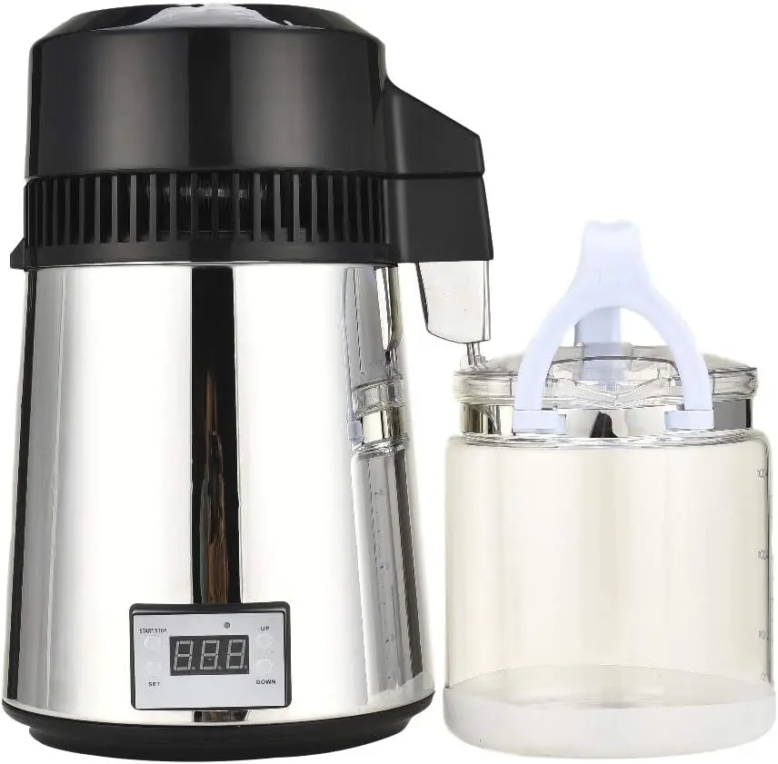 4L/1Gal Still Electric Countertop Alcohol Distiller with Connection Bottle Home Brew Wine Making Kits for DIY Whisky Wine Brandy Vodka