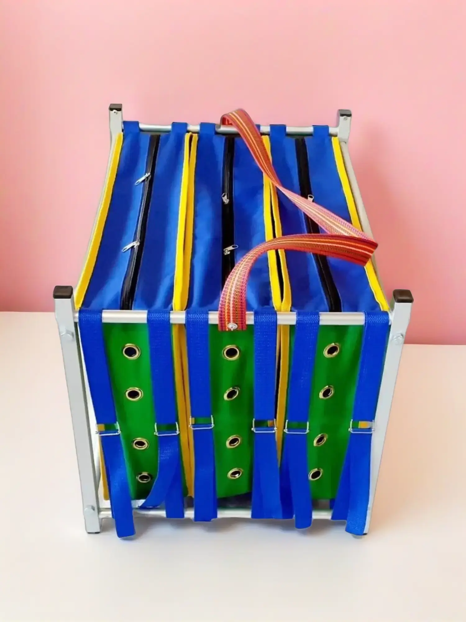 Transportadora Para Gallos 3 Espacios | Heavy Duty Rooster & Chicken Carrier | Jaula Portátil Para Aves, Gallos, Gallinas