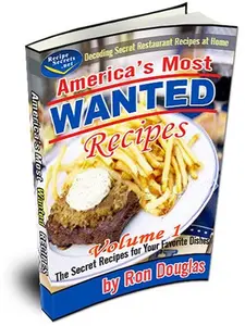 USED-America's Most Wanted Recipes - Volume 1 by Ron Douglas (Paperback)