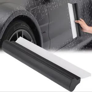 1pc Soft Silicone Car Squeegee - Non-Scratch Handy Window Cleaner for Efficient Drying, Paint-Safe Glass & Windshield Water Scraper, Essential Auto Detailing Accessory, Windshield Cleaner