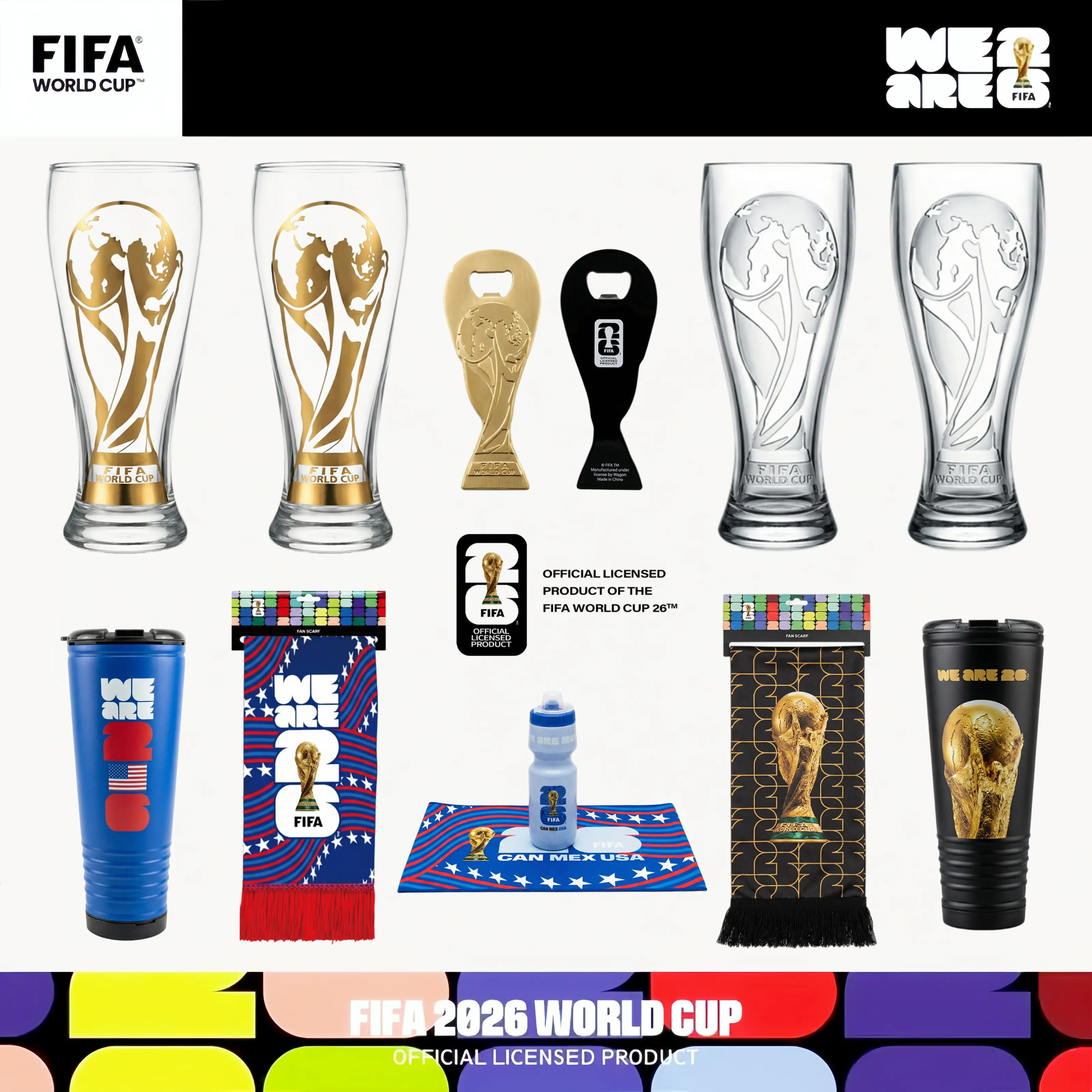 FIFA World Cup Insulated Rowdy Cup Stainless Steel Water Bottle