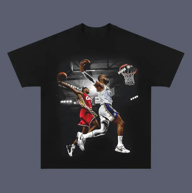 LeBron James dunk Vintage Tee, LeBron James T-Shirt, Unisex Basketball Shirt, Hip Hop Graphic Tees, Gifts Shirt, Menswear Womenswear Streetwear