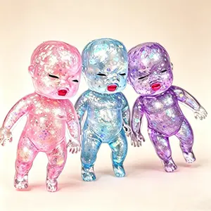 14cm Oversized Jelly Squeeze Doll Glitter Fidget Sensory Calming Desk Toy