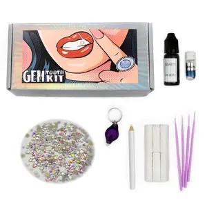 【TikTokShopBlackFriday】Glitzgrinz Multi-Use Crystal Gem Kit – DIY Tooth, Face & Body Decoration for Halloween, Christmas & Party Looks