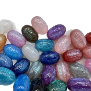 Shimmer Grape Beads Mix 30pcs 13mm x 21mm Glitter Beads for DIY Jewelry Making Crystal Craft Kit Durable Long Lasting Material Unique Eye Catching Design Beaded Tassel Charms