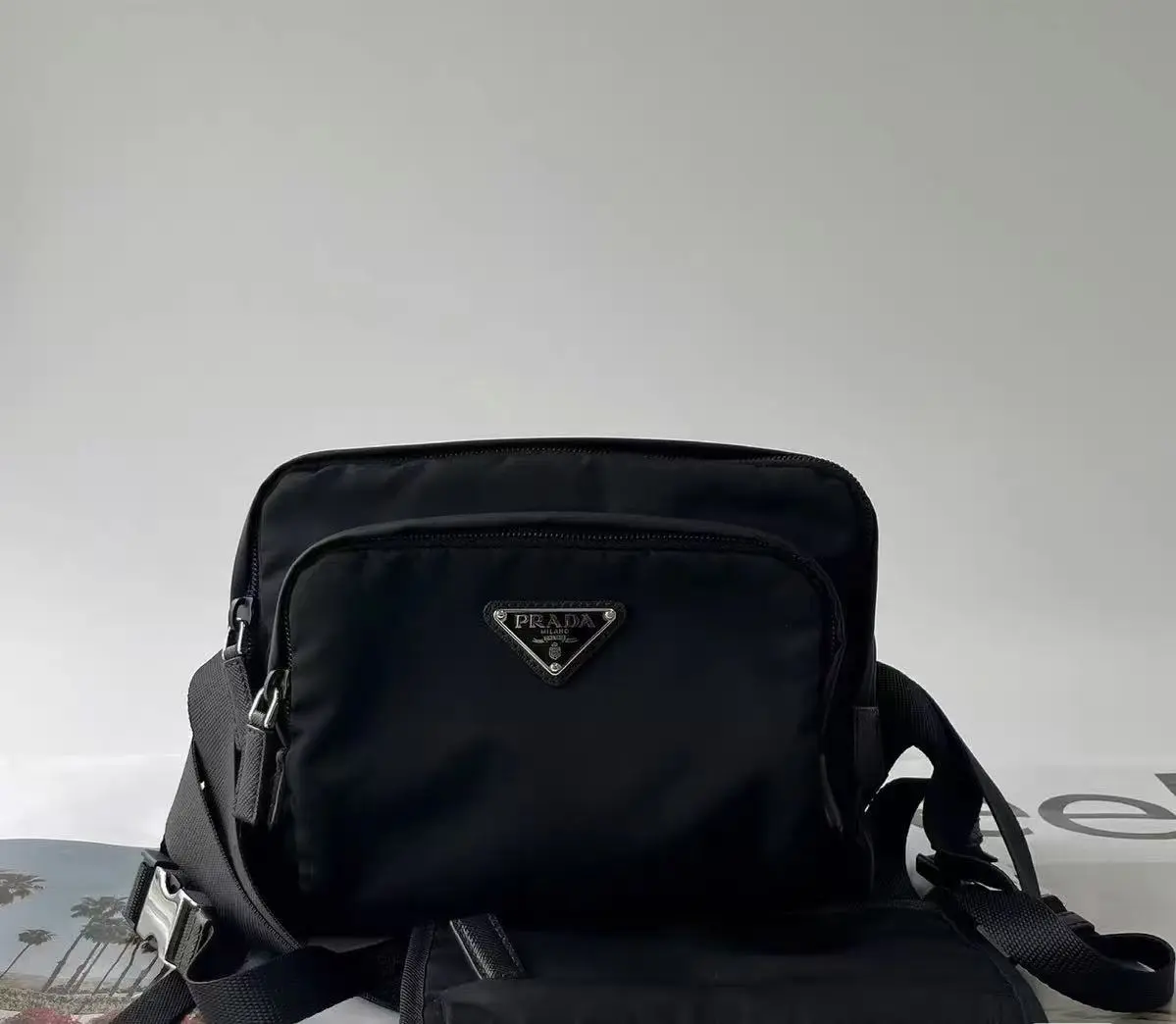 Pre-owned PRADA nylon multifunctional backpack — final sale
