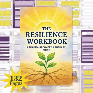 Resilience Trauma Recovery Workbook, 123 Pages Emotional Healing & Personal Growth Tips, Self-Guided Emotion Tracker, Relaxation Journal Gift, Mental Health Support, Healing Tools, Mental Wellness, Relaxation Exercises, Emotion Tracking Tables