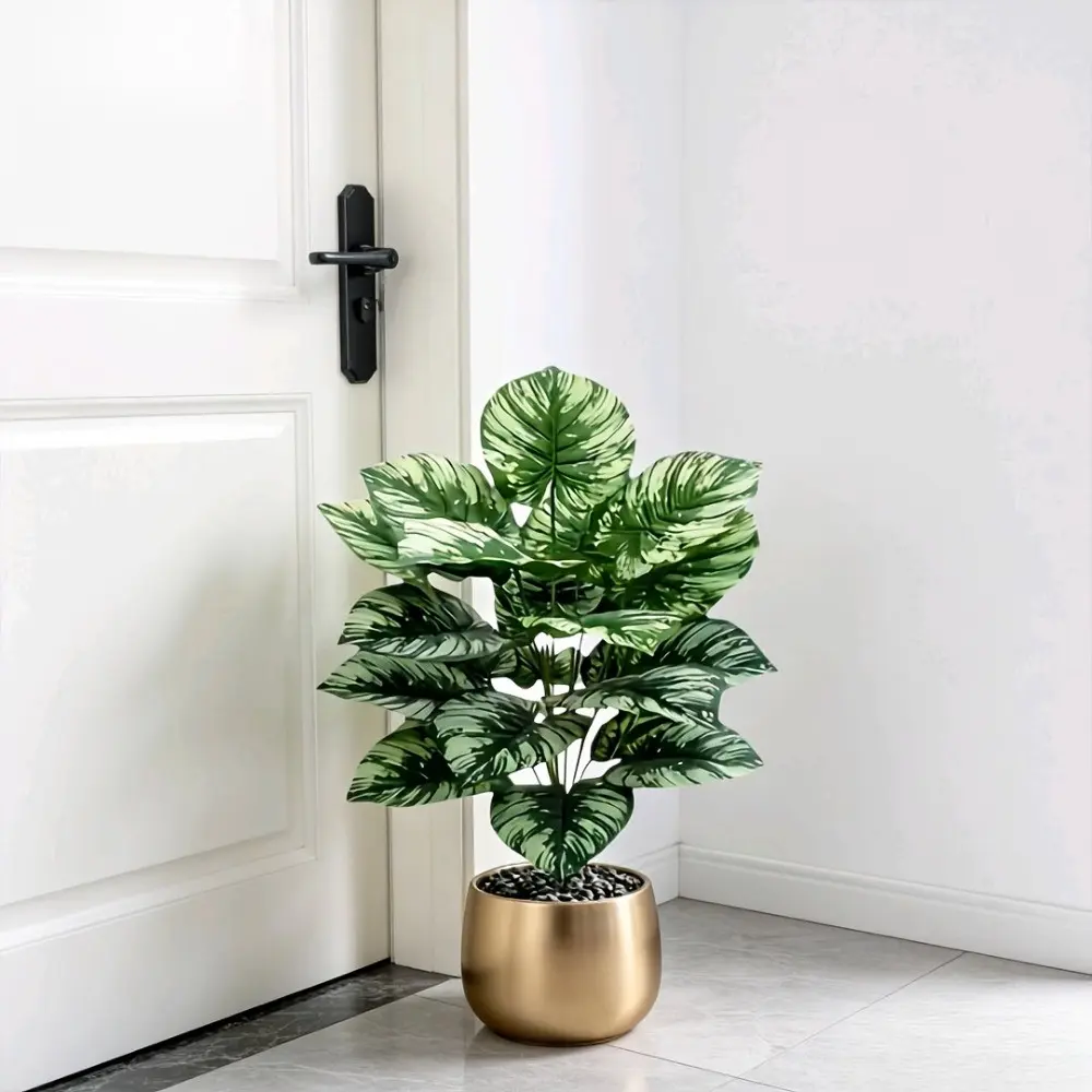 High-End Artificial Palm Tree Plant with Realistic Dense Leaves, Ideal for Home Office Decoration, Low Maintenance Holiday Plant, Fake Plant Decoration, Artificial Plant Trees, Artificial Palm Plants