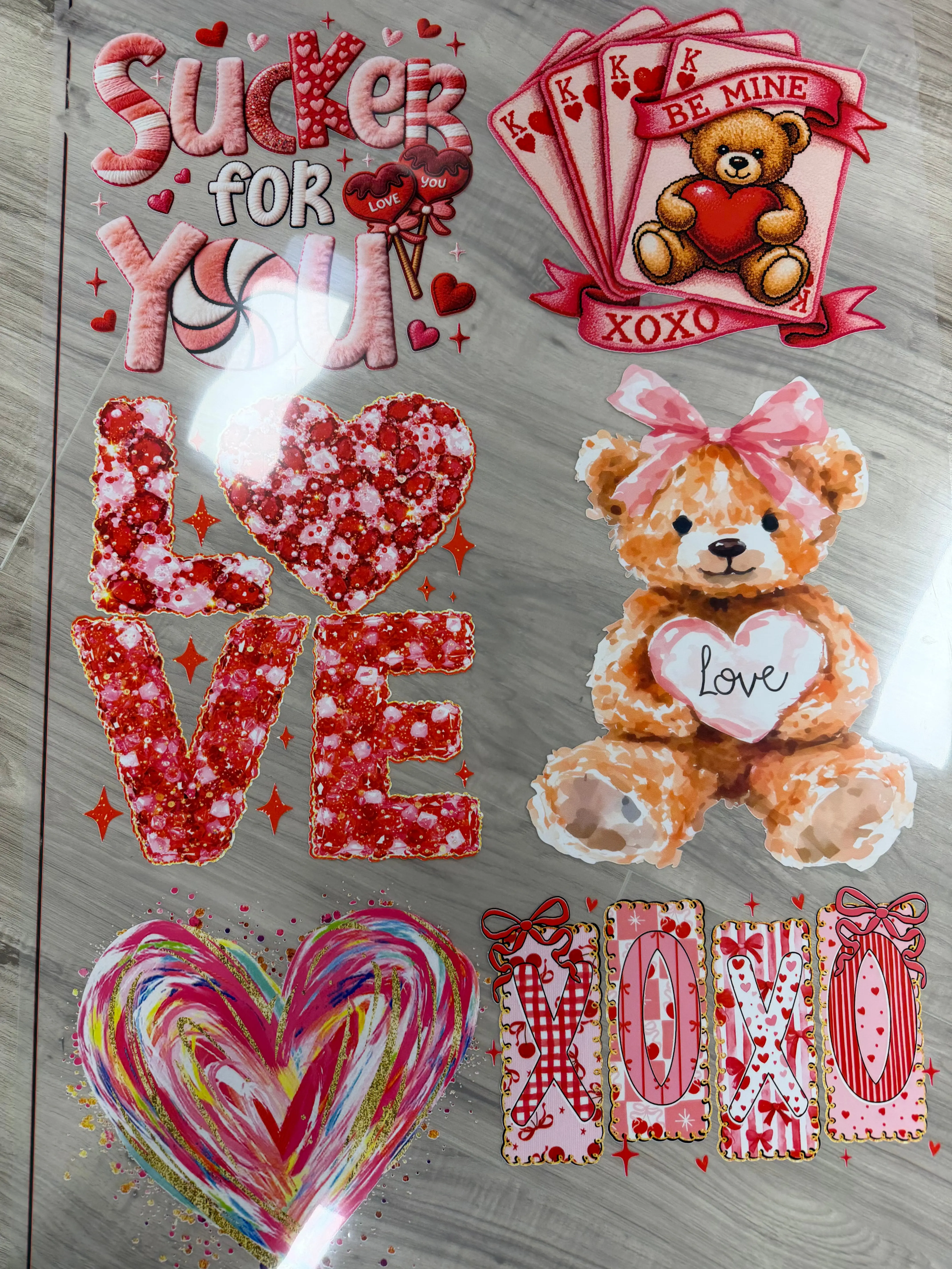 Valentine’s Day 22”x30” 9 Color PreMade DTF Gang Sheet Valentine’s Day 22”x30” 9 Color PreMade DTF Gang Sheet