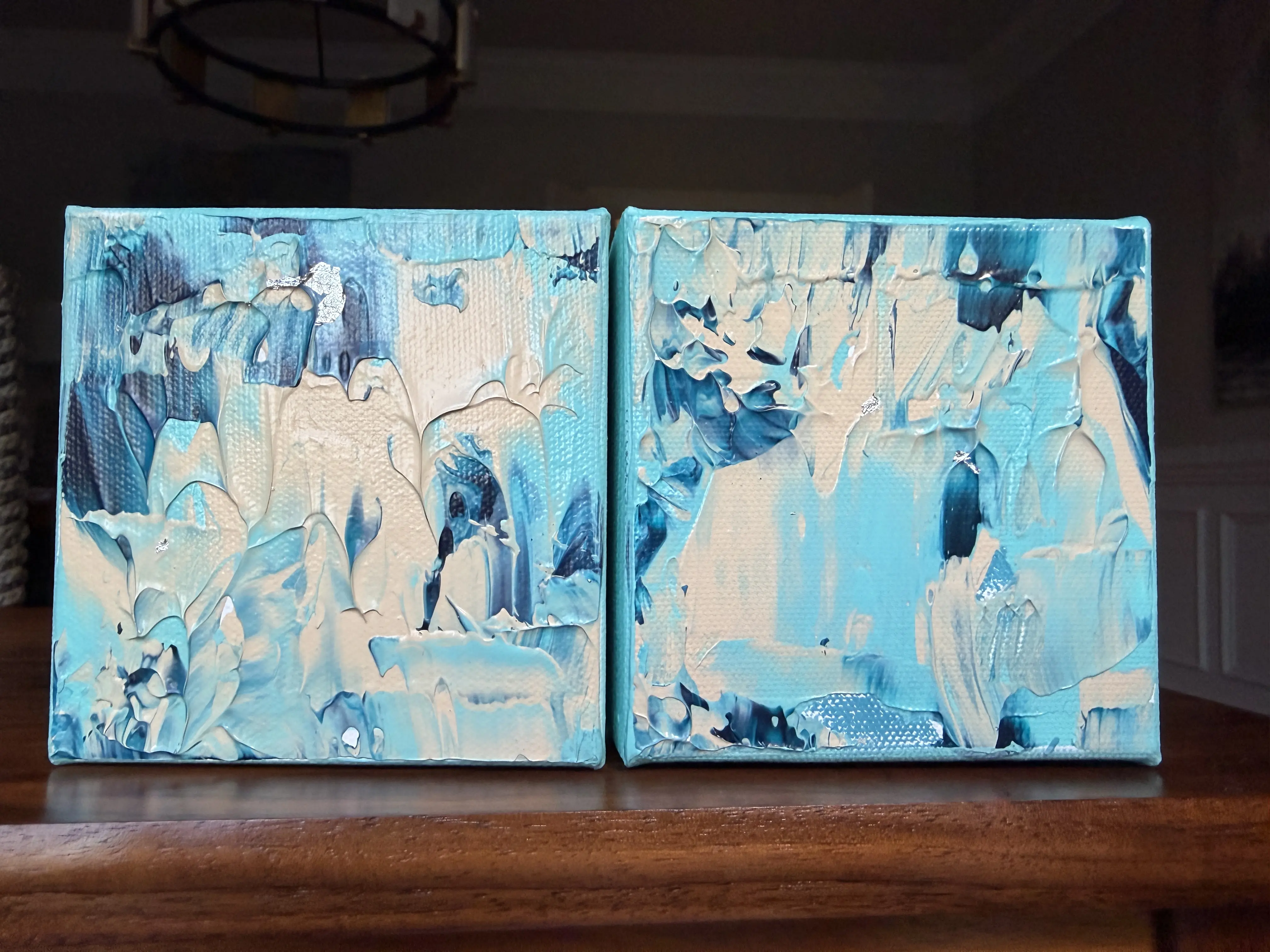 Best Friend Art Set (Keep One, Give One) | Handmade Canvas Pair - 'Girls Trip - Beach Days'