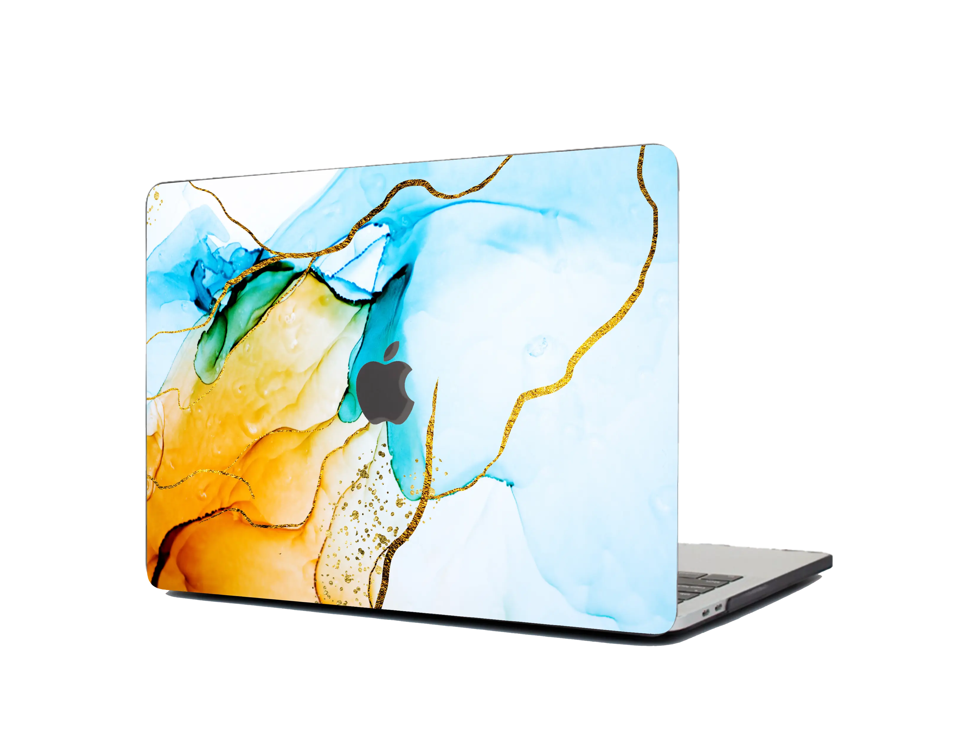 Fire & Ice Marble Textured Laptop Skin