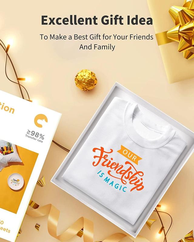 Sublimation Paper 8.5x11 Inch, Work with Sublimation Ink and E Sawgrass Inkjet Printers for Mugs T-Shirts Light Fabric and Other Sublimation Blanks (110 Sheets, 120G) (A-8.5x11)