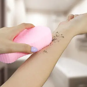 [2count]Magic Exfoliating Bath Sponge,3D Super Soft Exfoliating Bath Sponge,Skin Friendly and Reusable,Alternative to exfoliating Gloves,Suitable for both men and women,Random Color.