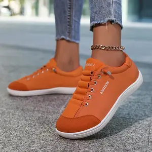 Women’s canvas shoes for summer, breathable casual fabric shoes with soft soles, wide toe box, flat design