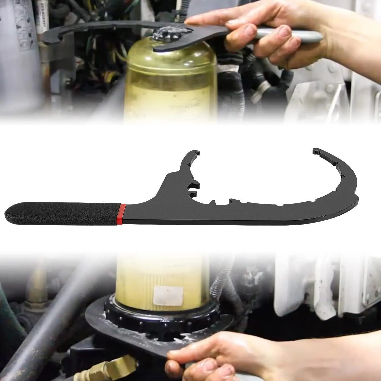 61110 Diesel Fuel Filter Wrench 6" Oil Filter Dismount Tol for Paccar, Kenworth