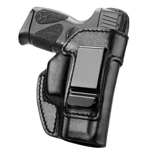 Handmade Full Grain Leather Holster for Taurus G2C G3C G2S Millennium G2 PT111 PT140 TX22 Compact Concealed Carry Inside Waistband Holster with Full Cover Trigger and Smooth Beeswax Hand-Polished Edge