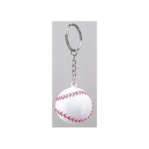 Everything Baseball Sports Gift - Round 3D Baseball Key Chain
