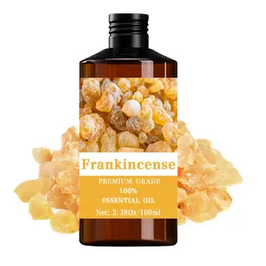 Frankincense Essential Oil 100ML/3.38oz, 100% Pure Care Grade, Hair & Skin Care, Massage, Diffuser Humidifier, Aromatherapy, Natural Scent, Long-Lasting Moisturizing