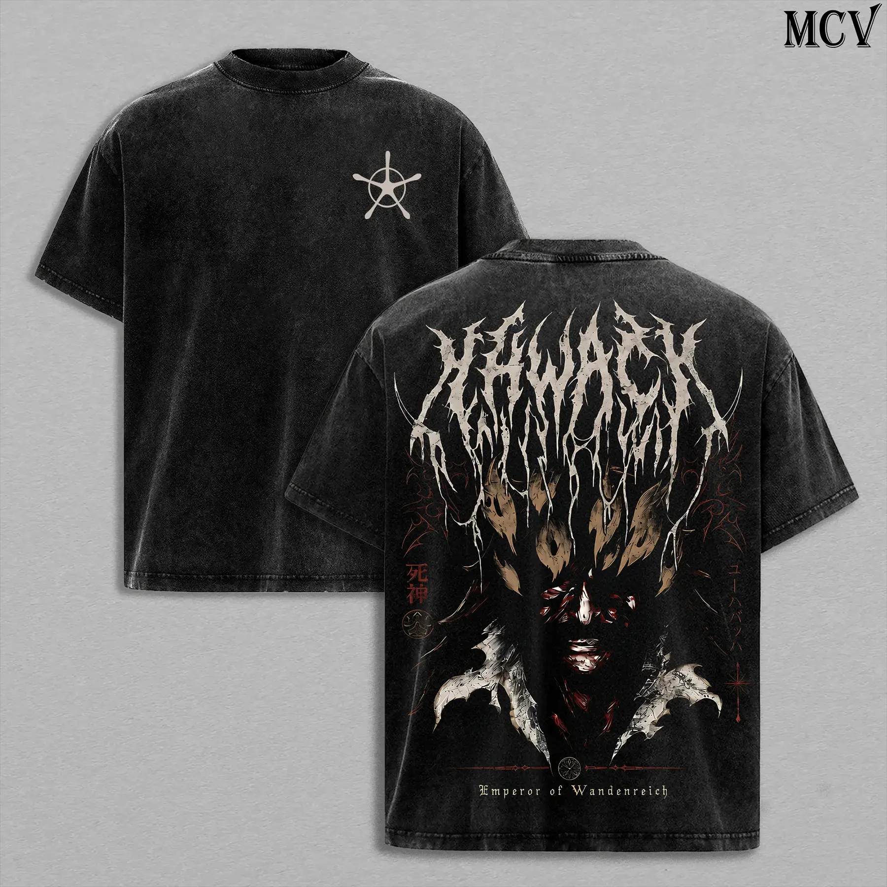 Vintage Washed Yhwach Oversized Anime T-Shirt | Heavy Cotton Graphic Tee The Almighty Quincy King | TYBW Streetwear Tops For Men And Women | Bleach Final Part The Calamity Manga Apparel | The Best Epic Japanese Pop Culture Clothes Gifts For Fans 2026!!