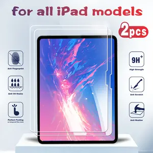 2pcs HD Anti-Scratch Screen Protector Film for iPad Pro 2022/2021/2020/2018 (11 Inch), Ultra-Clear, Hardness 9h, Fingerprint Resistant
