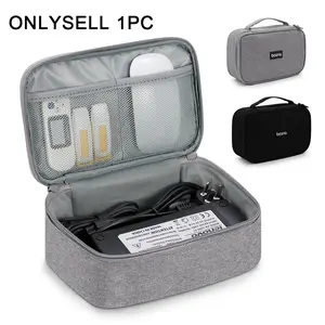 Large Capacity Electronic Accessories Storage Bag, Office Cable Organizer, Data Cable Holder, Convenient and Durable Design