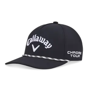 Callaway Golf Men's Tour Authentic Performance Pro Rope Hat in Black | Size: Adjustable