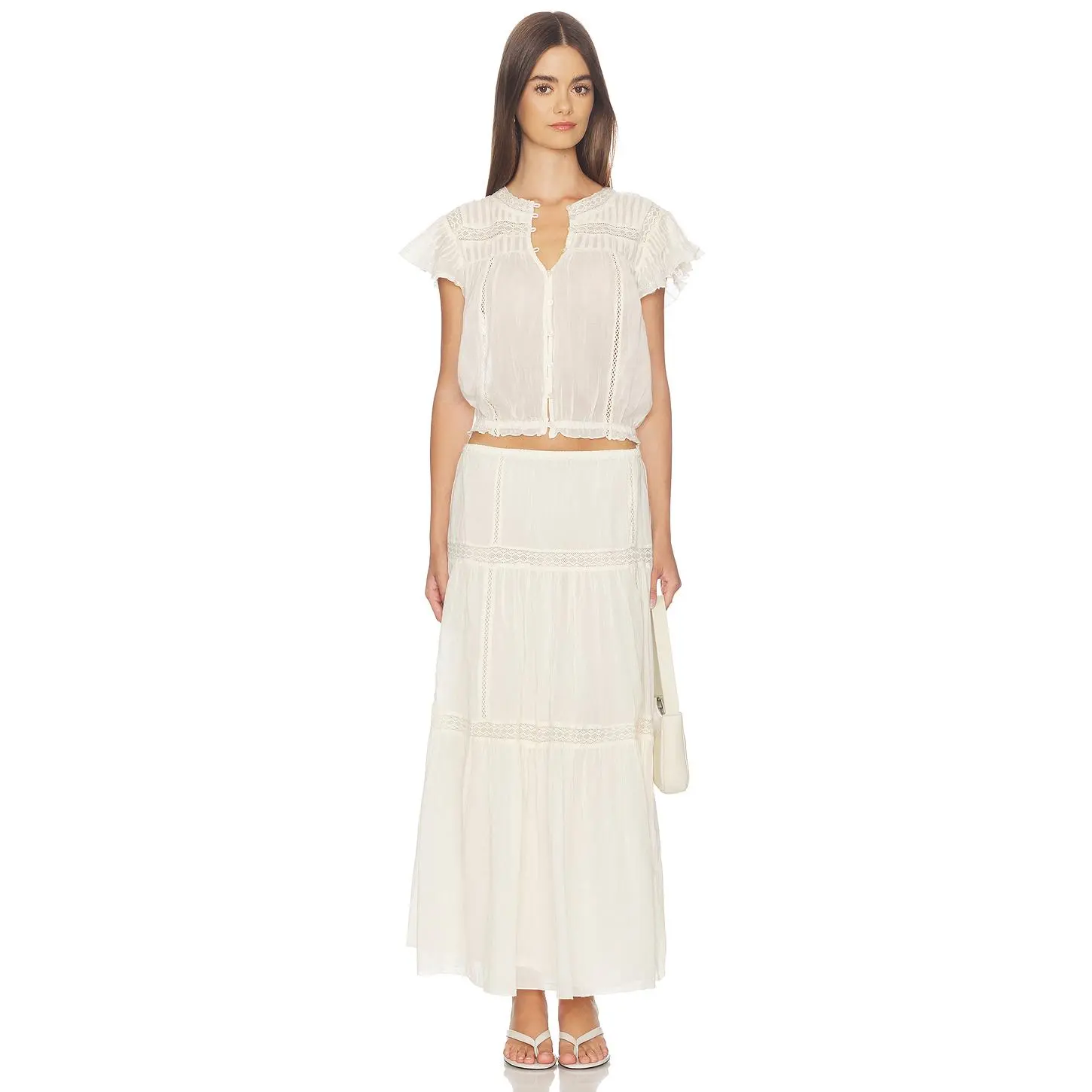 Free People Mirella Set in Ivory