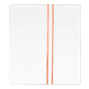 Apricot Lines Embroidered Flat Sheet
