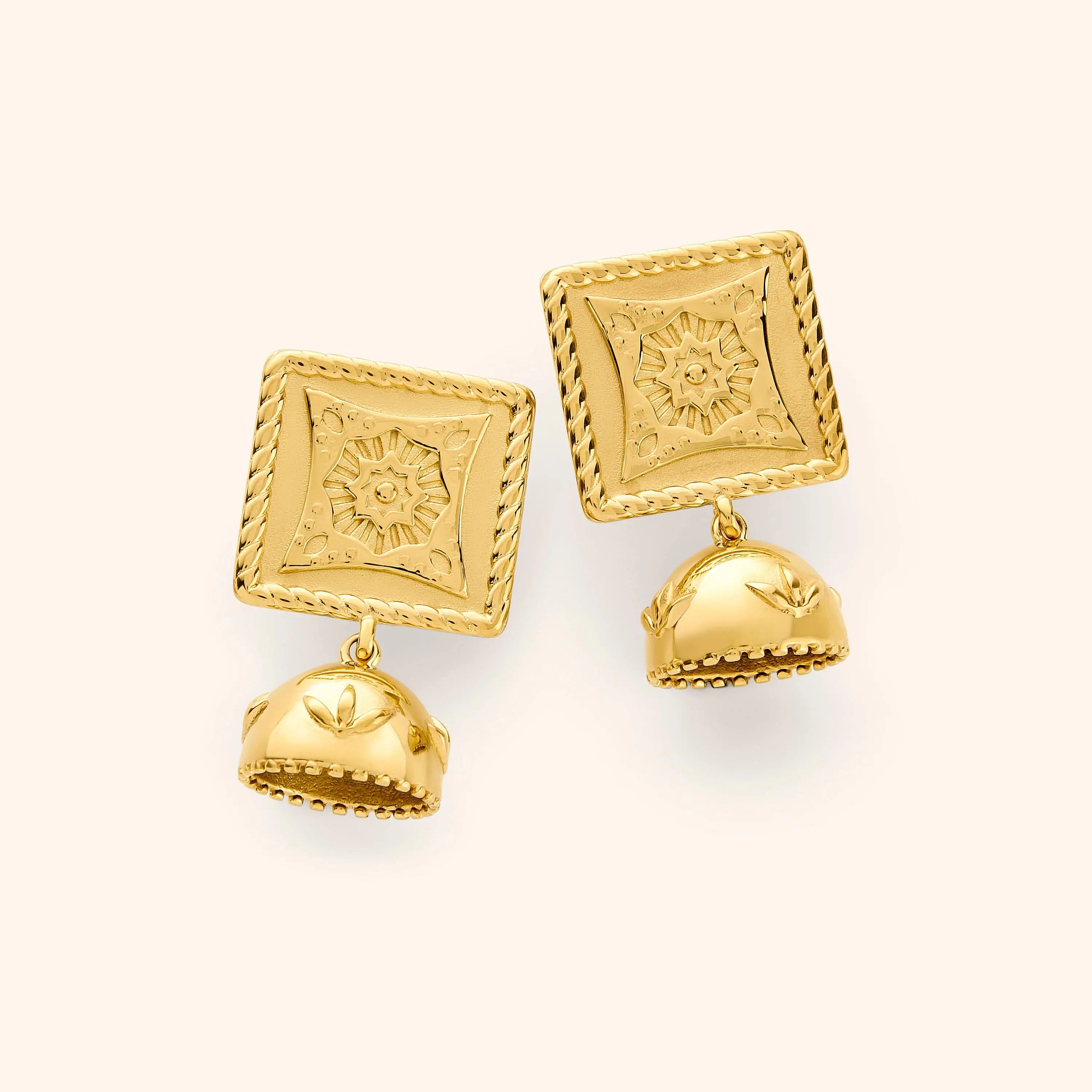 Square Jhumka Earrings