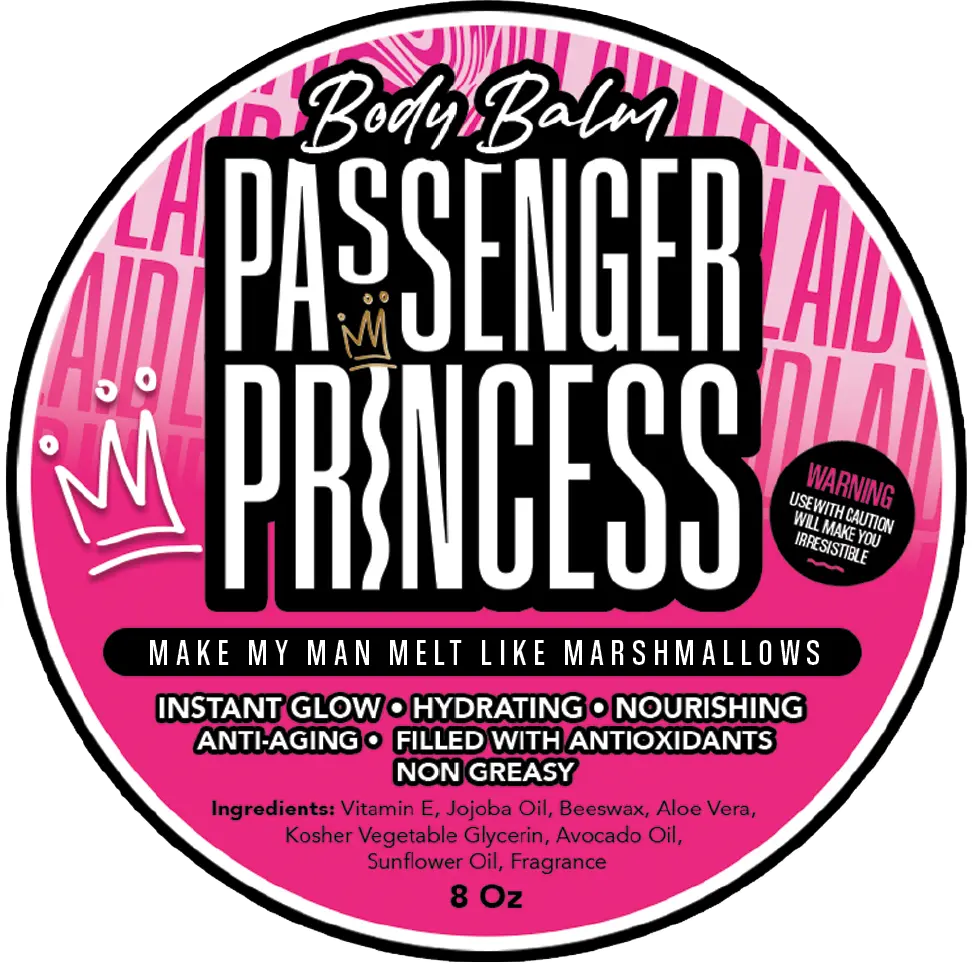 LAID Beauty Bar Body Balm Passenger Princess 25+ Irresistible Scents Hydrating Jojoba Oil Moisturizing Non-Scratch 8 oz Scented