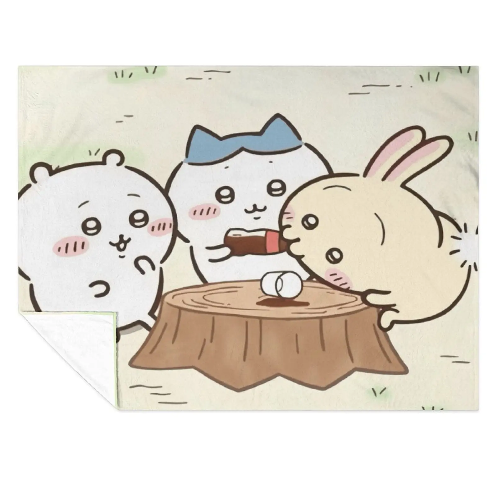 Chiikawa Soft Plush Blanket,Flannel Blanket Throw Blanket for Living Room Bedroom Bed Sofa Picnic kidsD910-296