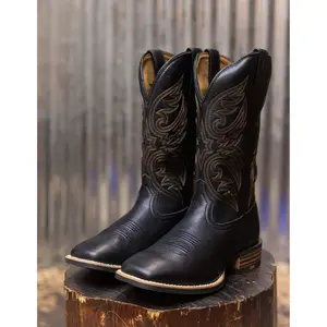 Ariat: Black Carbon Ricochet Cowboy Boot
